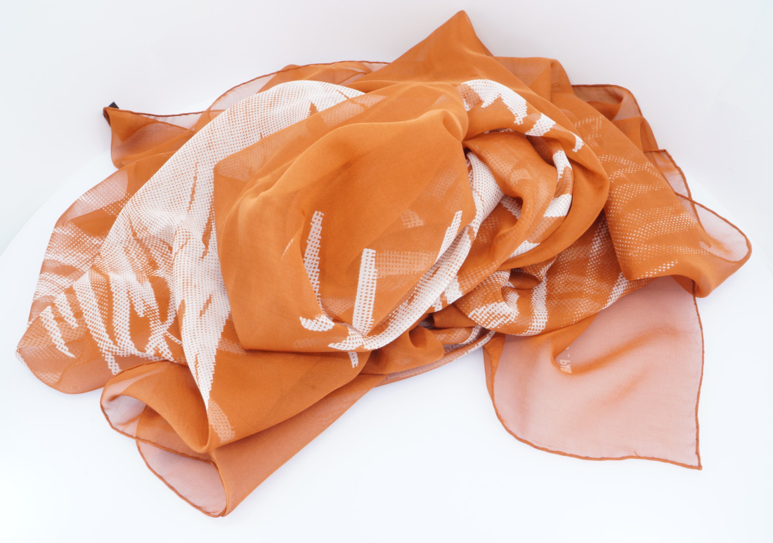 Hermès scarf GM - Dahlia (muslin) - Image 2