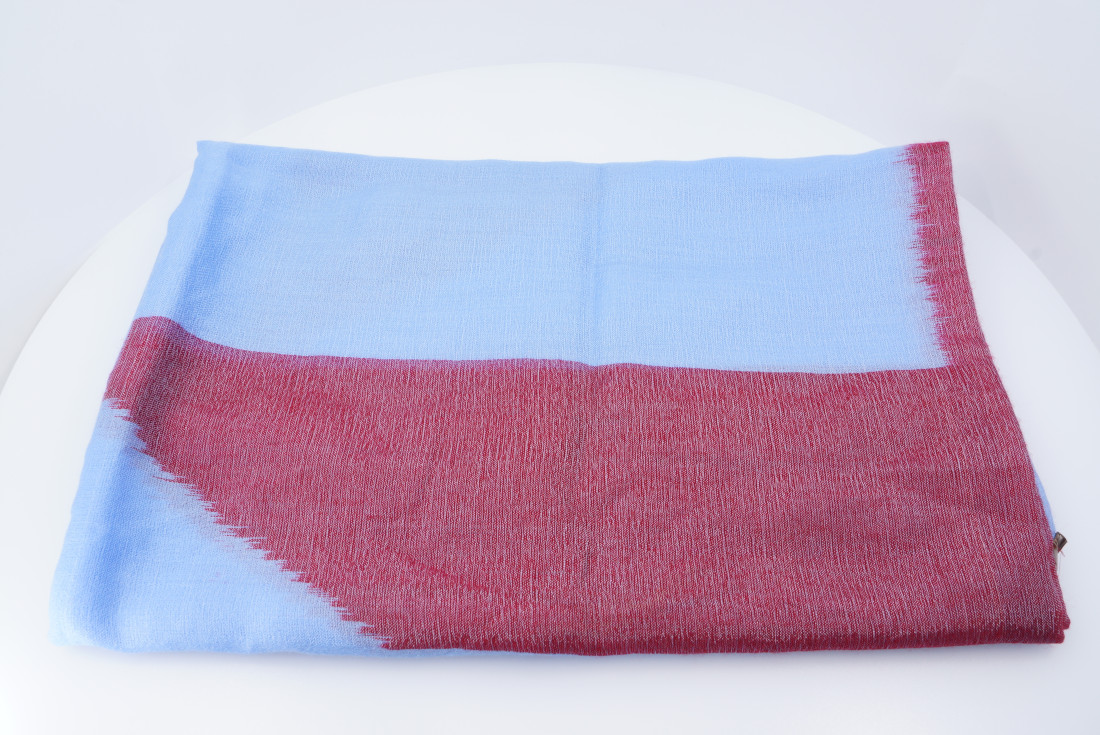 Hermès scarf GM - Unknown Carré H - Cashmere - 175 x 175 cm - Image 6