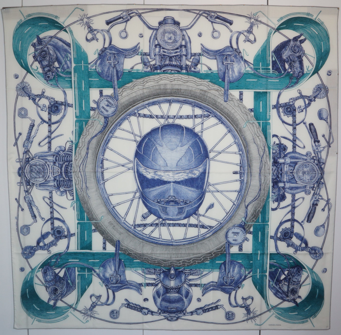 Hermès Scarf - Route 24 - GM - Cashmere - Image 13