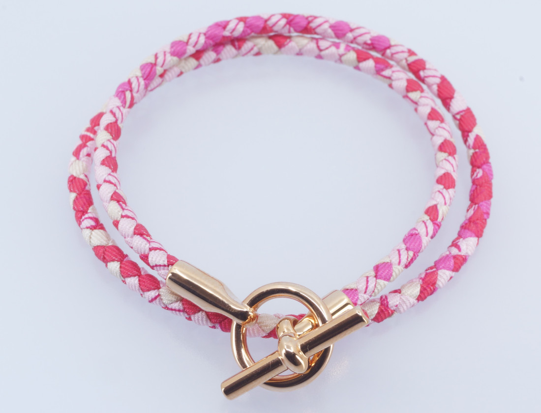 Hermès Bracelet - Glenan Double Tour Silk