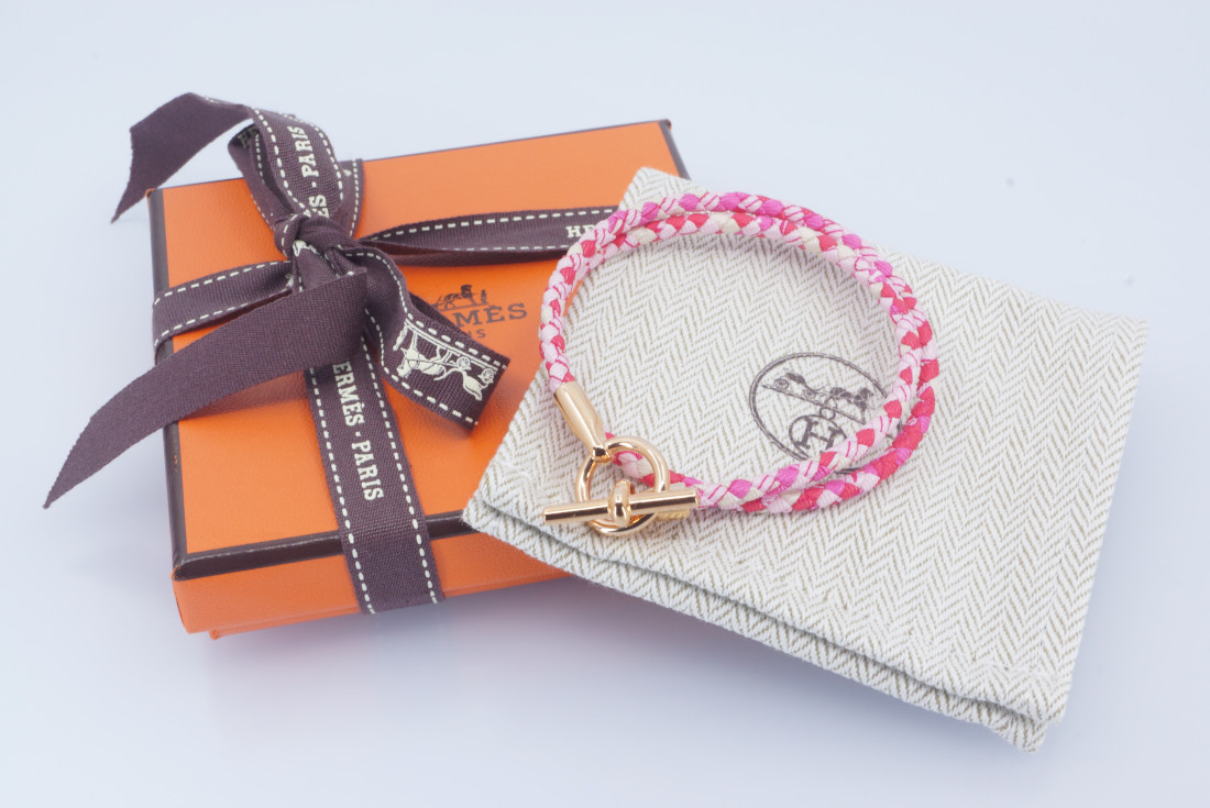 Hermès Bracelet - Glenan Double Tour Silk - Image 10