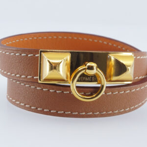 Hermès Bracelet - Rivale Double Tour (Calfskin) - T3 full set