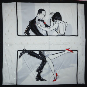 Hermès Scarf - Swinging Saint-Germain embroidered - NEW - scarf EXCEPTIONAL - FULL SET!