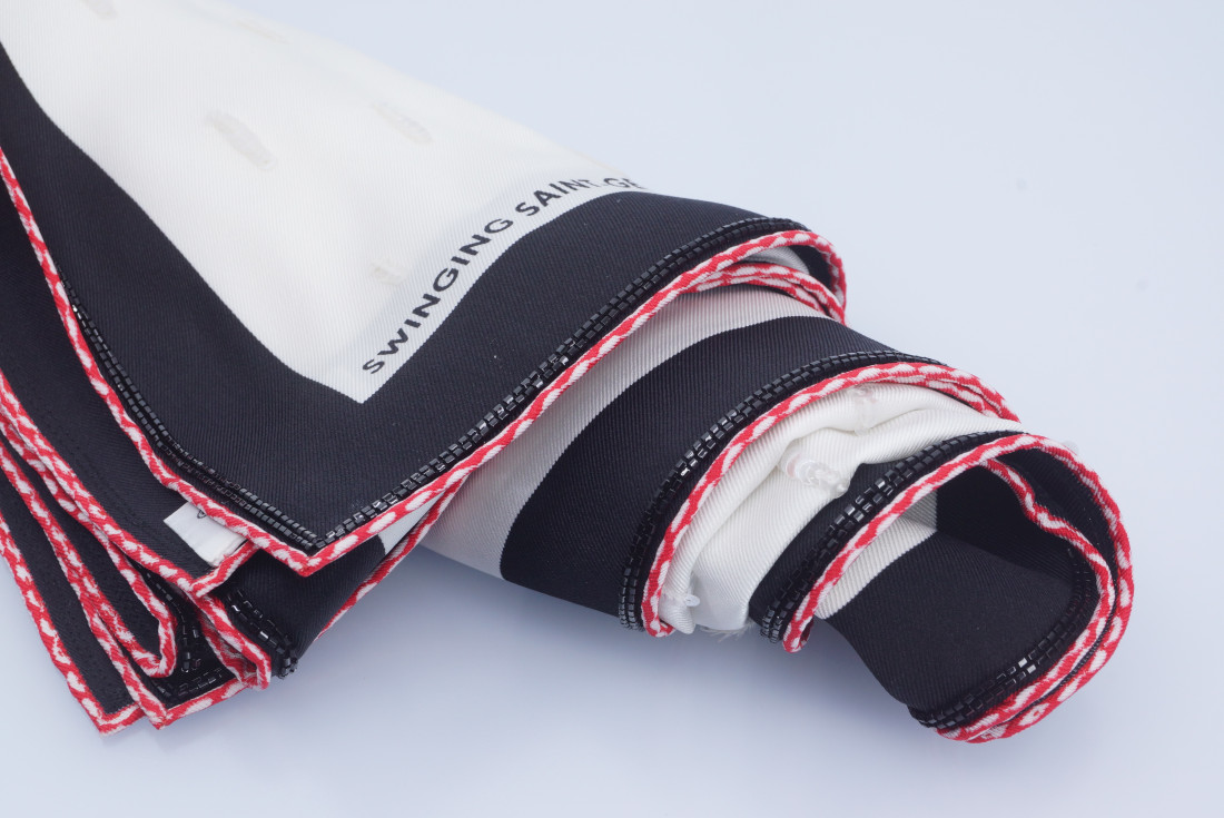 Hermès Scarf - Swinging Saint-Germain embroidered - NEW - scarf EXCEPTIONAL - FULL SET! - Image 9