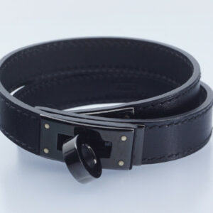 Hermès Bracelet - Kelly Double Tour So Black PVD - M, set