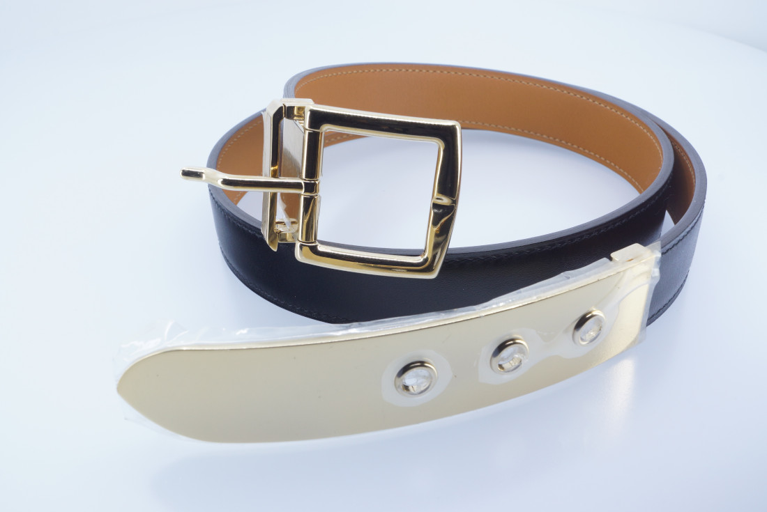 Hermès Belt - Java Belt - Box Leather 24mm - full set, wrap - Image 10