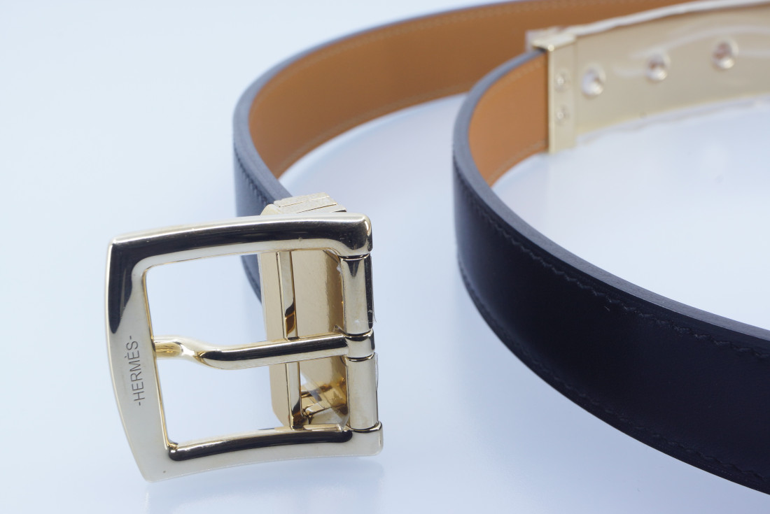 Hermès Belt - Java Belt - Box Leather 24mm - full set, wrap - Image 11