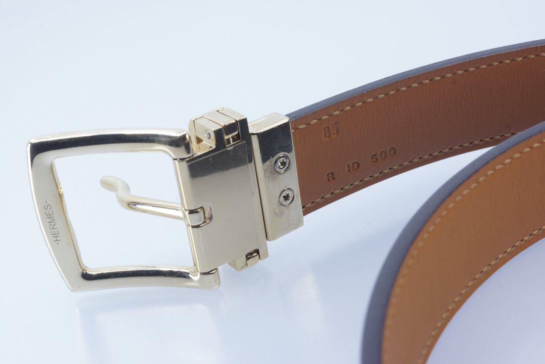 Hermès Belt - Java Belt - Box Leather 24mm - full set, wrap - Image 12