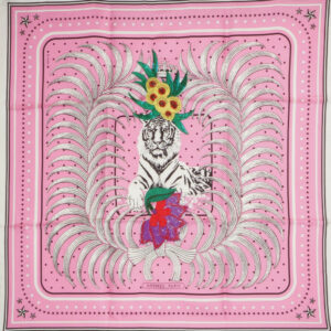 Hermès Scarf - Tigre Royal Fleuri Exceptionel - Embroidered
