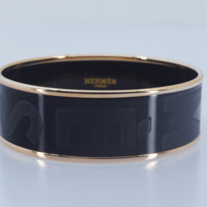 Hermès Bracelet - Wide Enamel Bangle Embossed