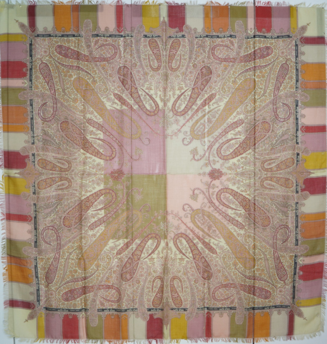 Hermès scarf GM - Damier - Cashmere