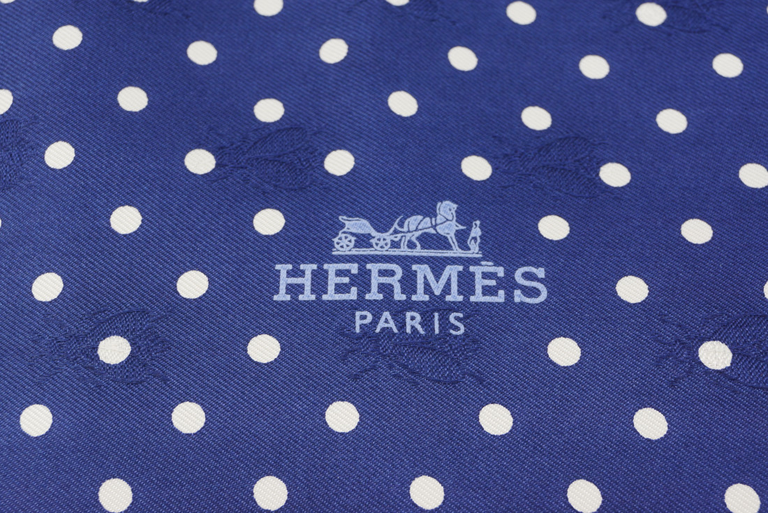 Hermès Twilly - Dot Bee Jacquard - Navy - Image 3
