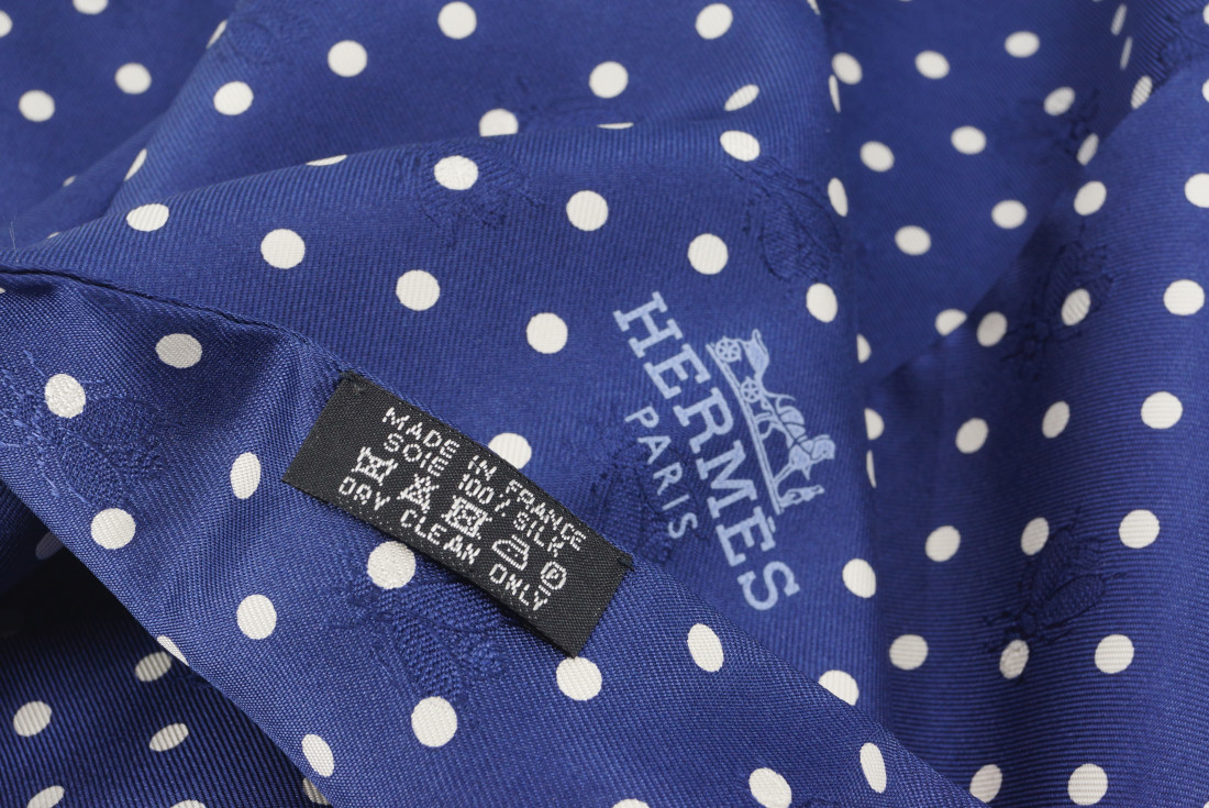 Hermès Twilly - Dot Bee Jacquard - Navy - Image 4