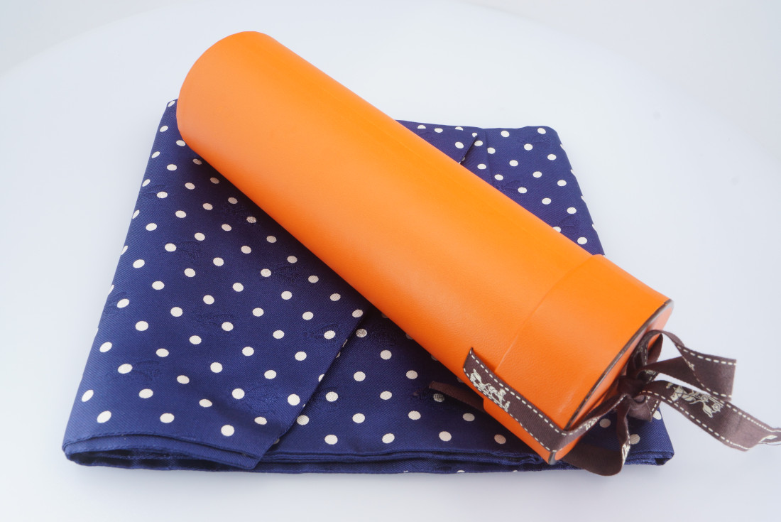 Hermès Twilly - Dot Bee Jacquard - Navy - Image 5