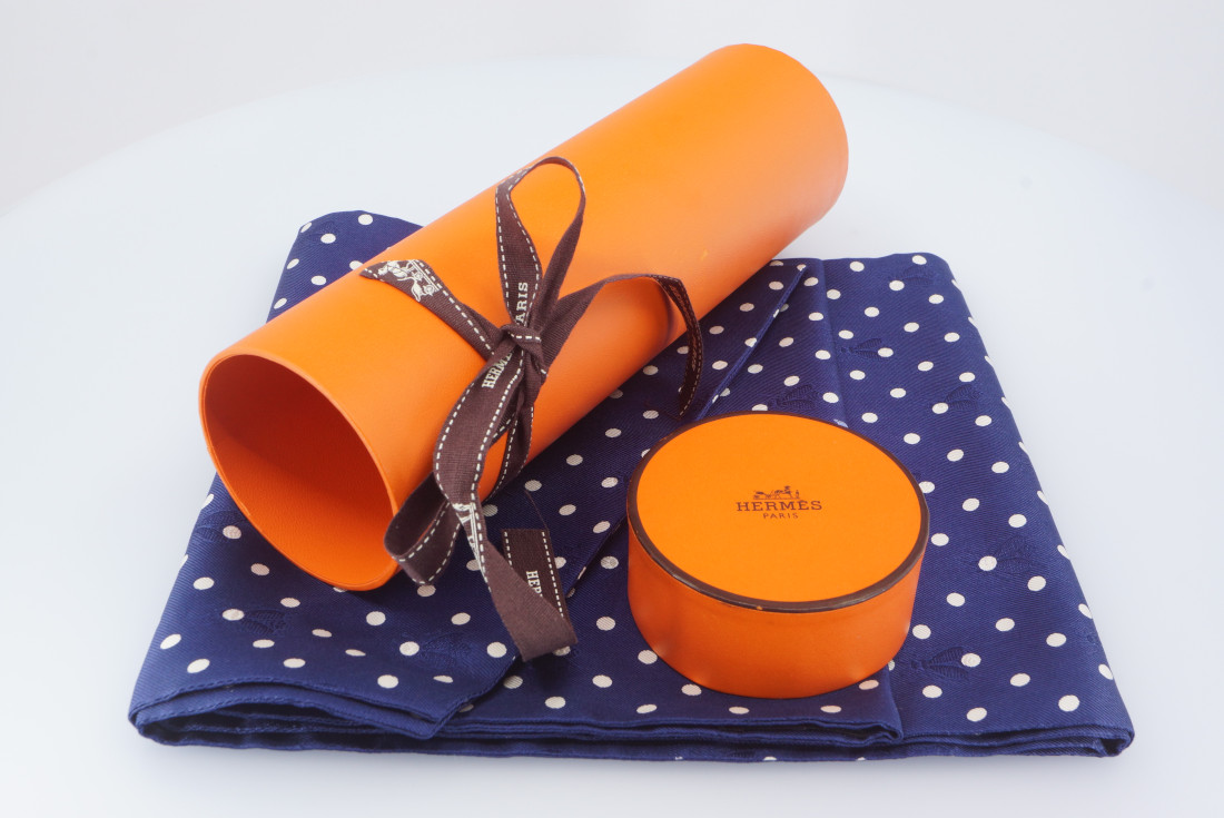 Hermès Twilly - Dot Bee Jacquard - Navy - Image 6