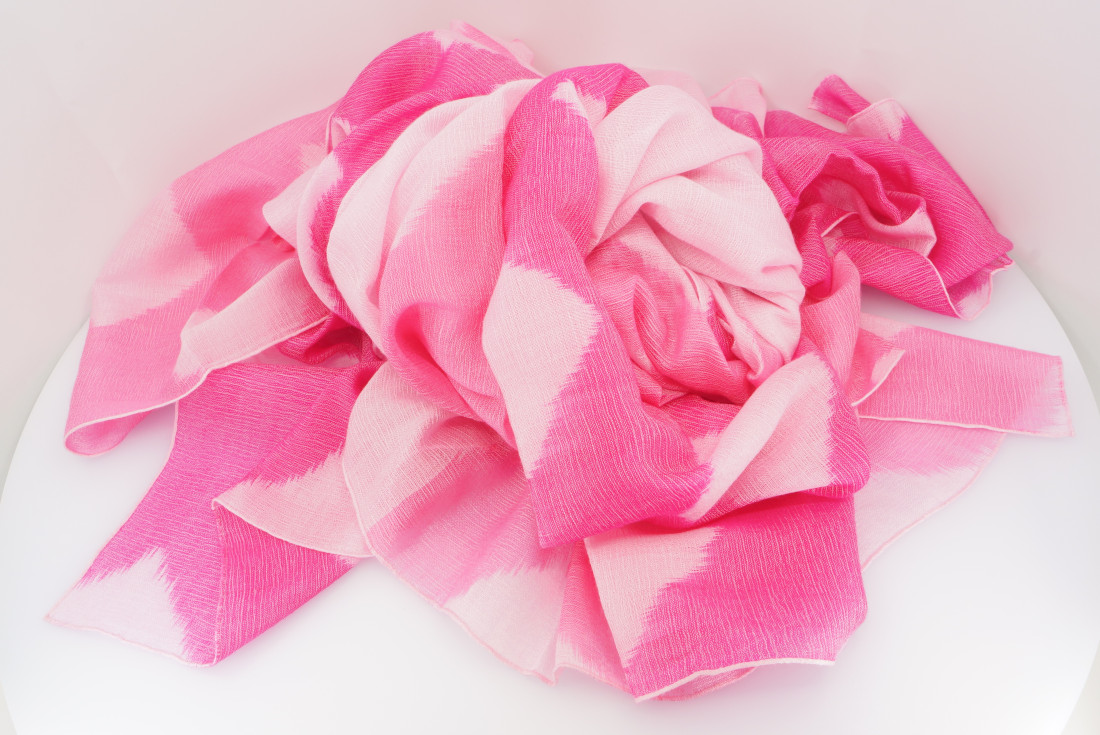 Hermès scarf GM - Ikat H - Cashmere - Image 2