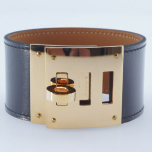 Hermès Bracelet - Kelly Dog (black/gold) T3 - set