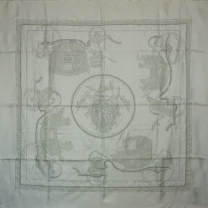 Hermès Scarf - Précieux Ex-Libris Embroidered - SPECIAL EDITION