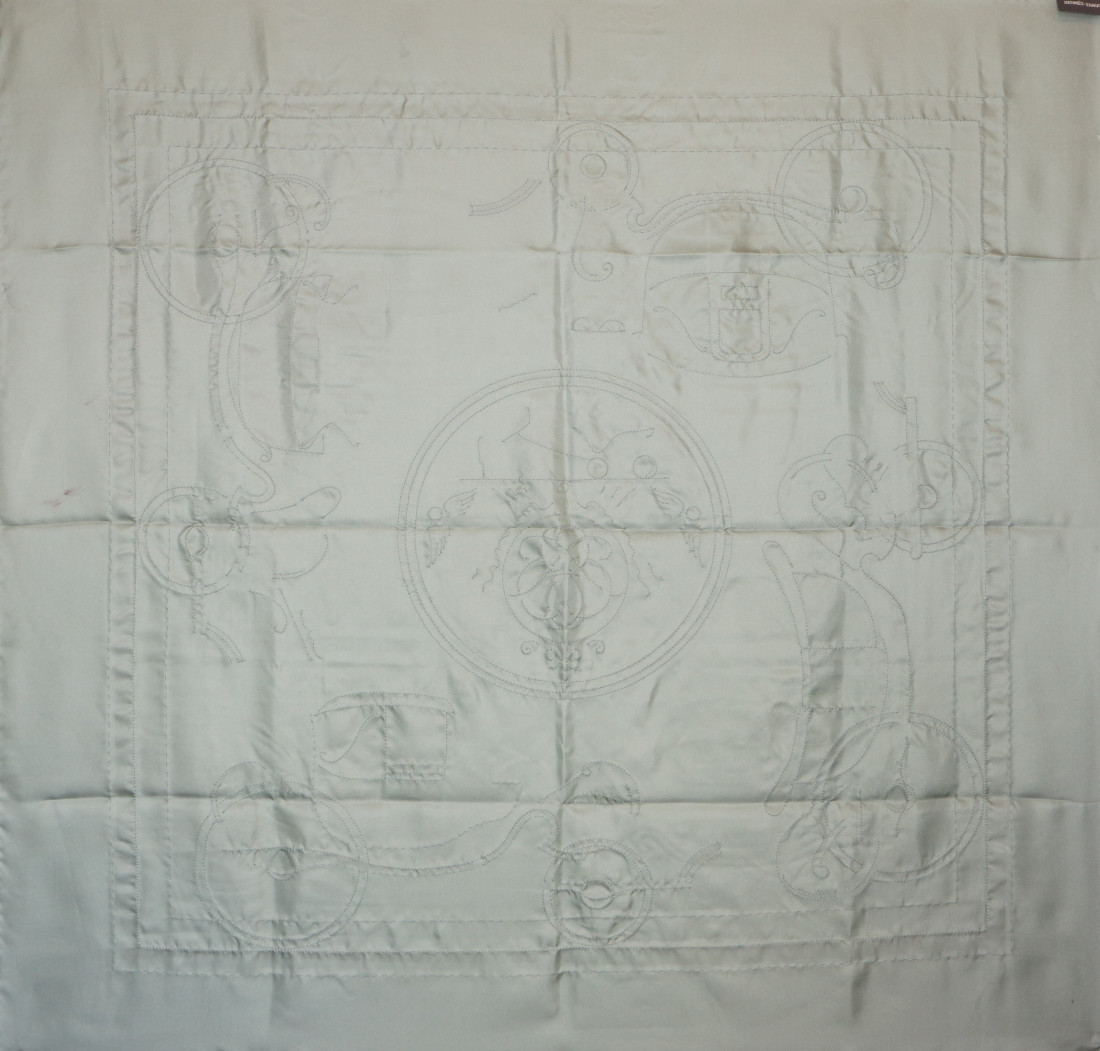Hermès Scarf - Précieux Ex-Libris Embroidered - SPECIAL EDITION - Image 13