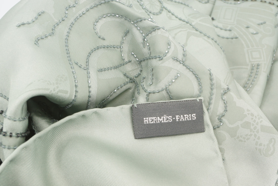 Hermès Scarf - Précieux Ex-Libris Embroidered - SPECIAL EDITION - Image 5