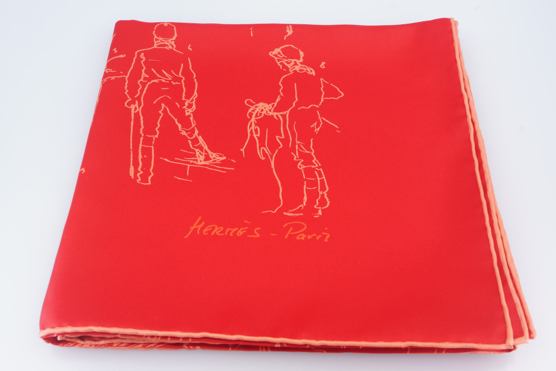 Hermès Scarf - Croquis Champs de Courses - Image 10