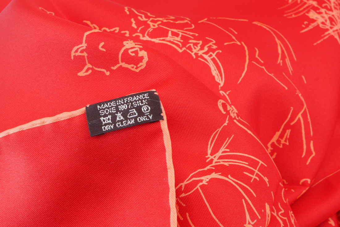 Hermès Scarf - Croquis Champs de Courses - Image 7