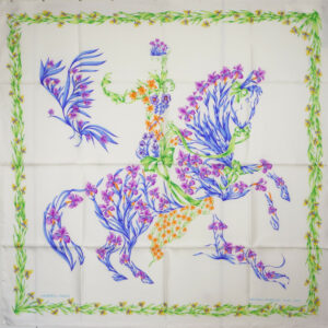 Hermès Scarf - Cheval Fleuri - Neiman Marcus (LE,2B)