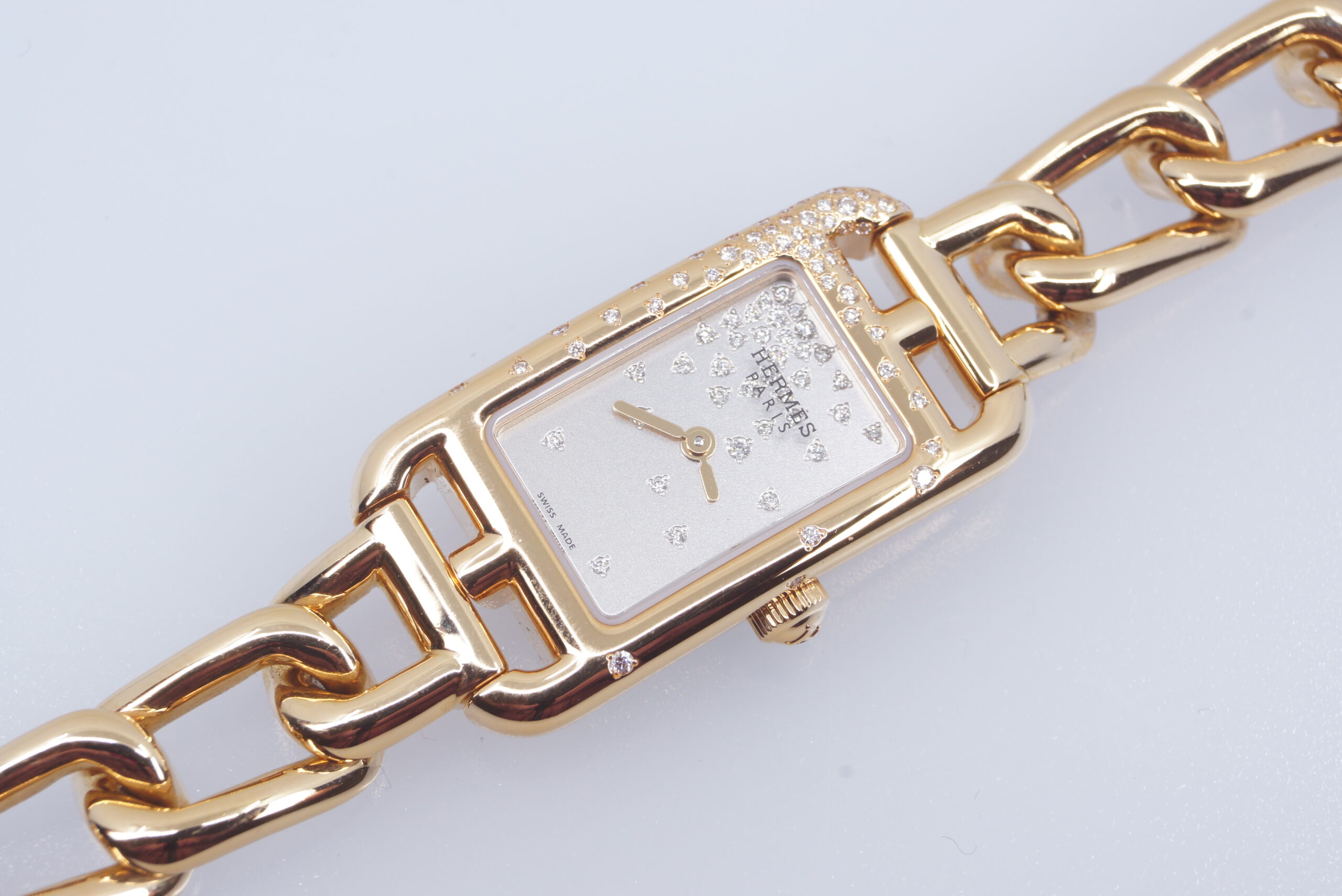 Hermès Watch - Nantucket 18KPG - 29 mm - Diamond-set