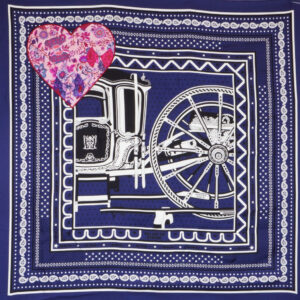 Hermès Scarf - Balade en Berline application Coeur