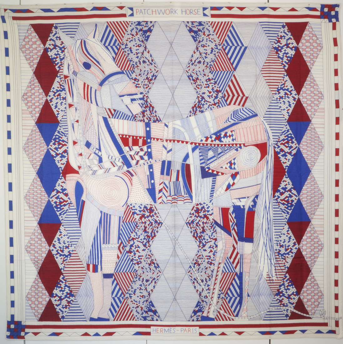 Hermès GM Scarf - Patchwork Horse Cashmere