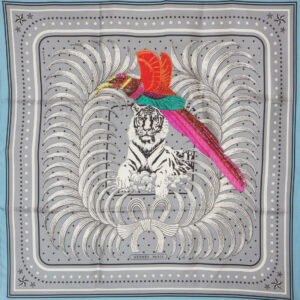 Hermès Scarf - Tigre Royal Fleuri - EMBROIDERED - Limited Edition