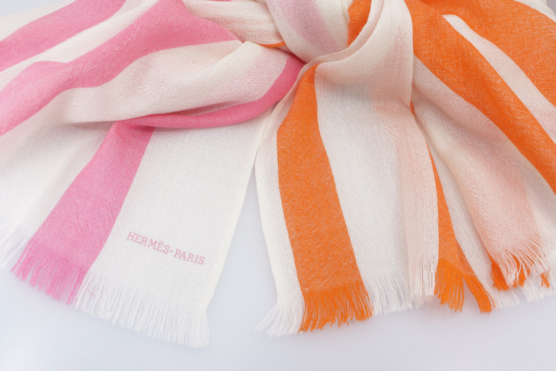 Hermès Scarf/Stole - Bamboo Stripes - Image 2