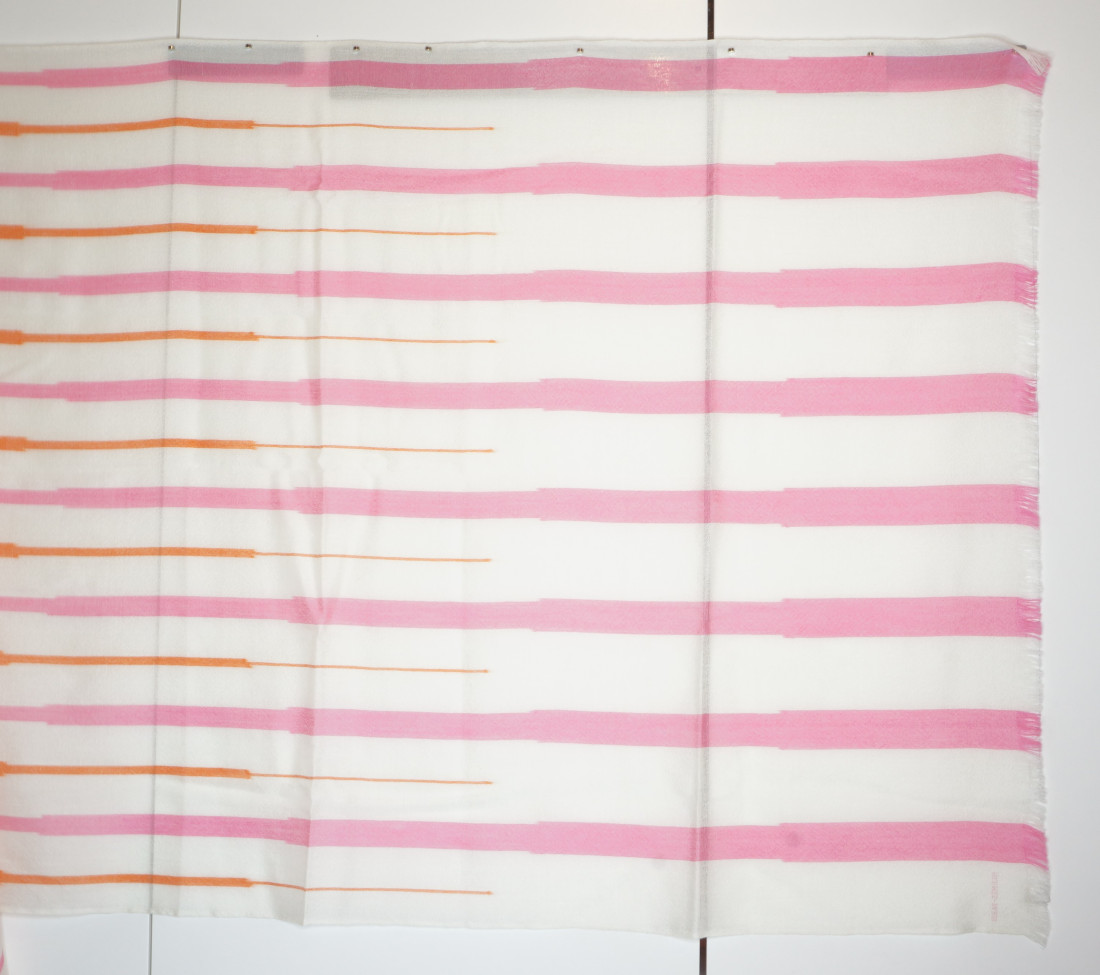 Hermès Scarf/Stole - Bamboo Stripes - Image 12