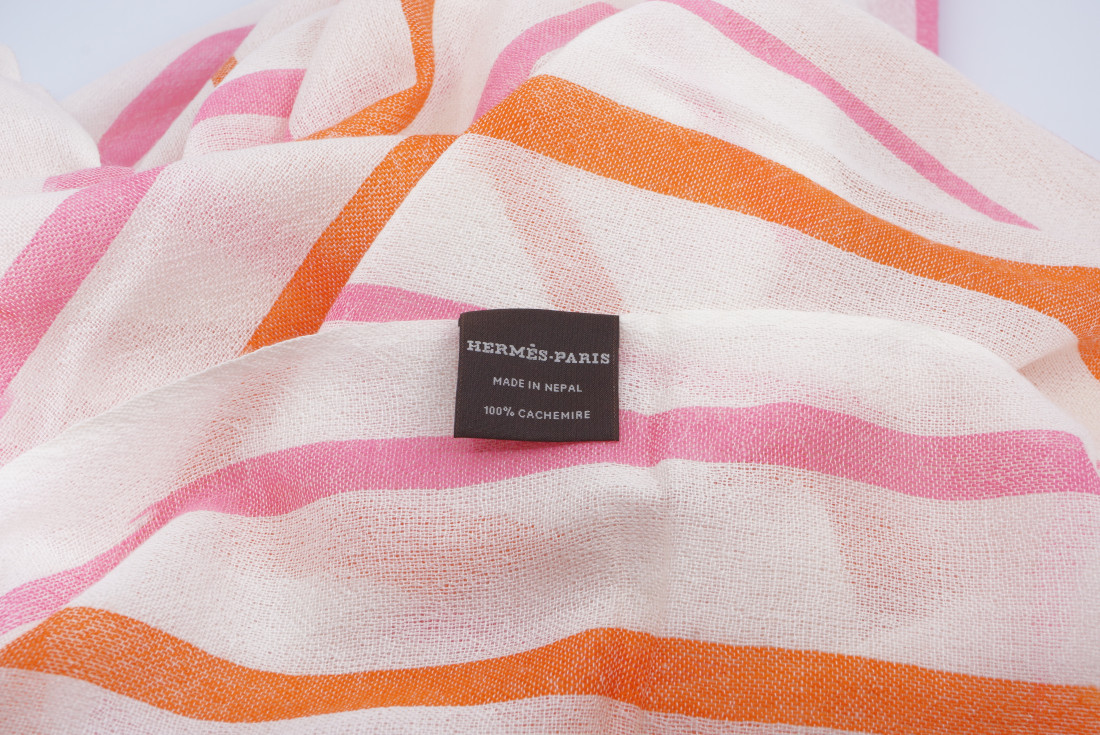 Hermès Scarf/Stole - Bamboo Stripes - Image 5