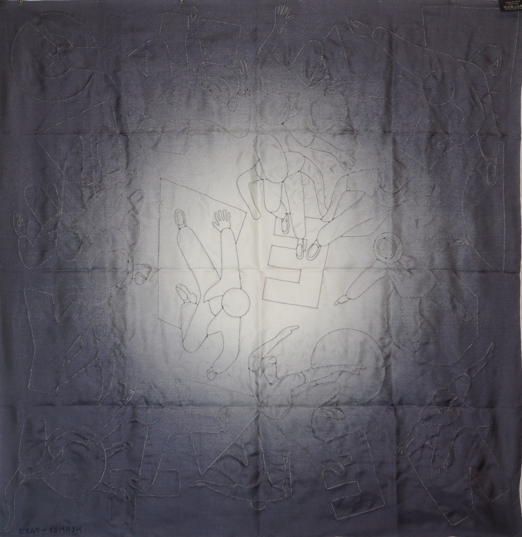 Hermès Scarf - Hommage a Gene Kelly - EMBROIDERED - Limited Edition - Image 10