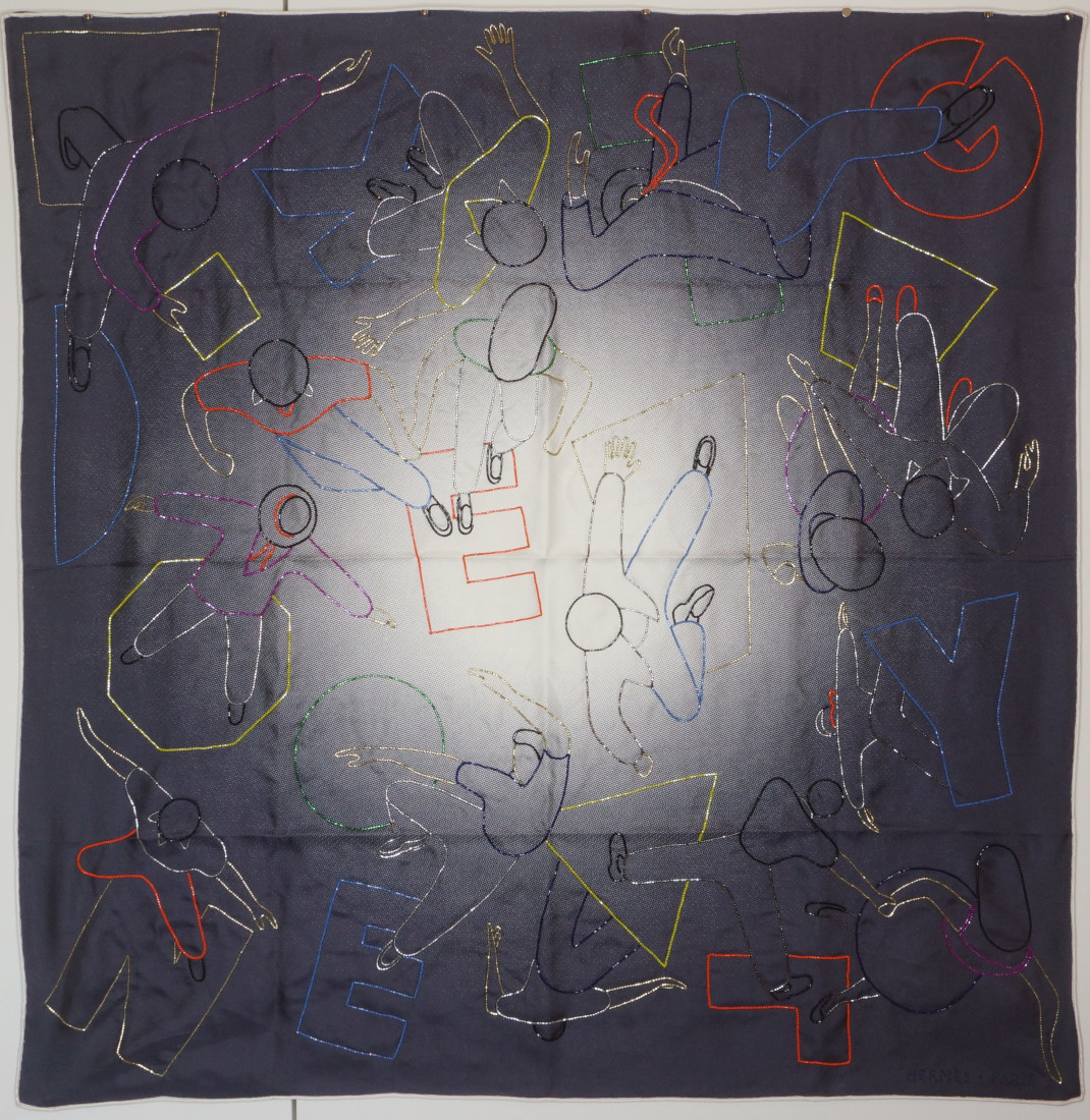 Hermès Scarf - Hommage a Gene Kelly - EMBROIDERED - Limited Edition - Image 9